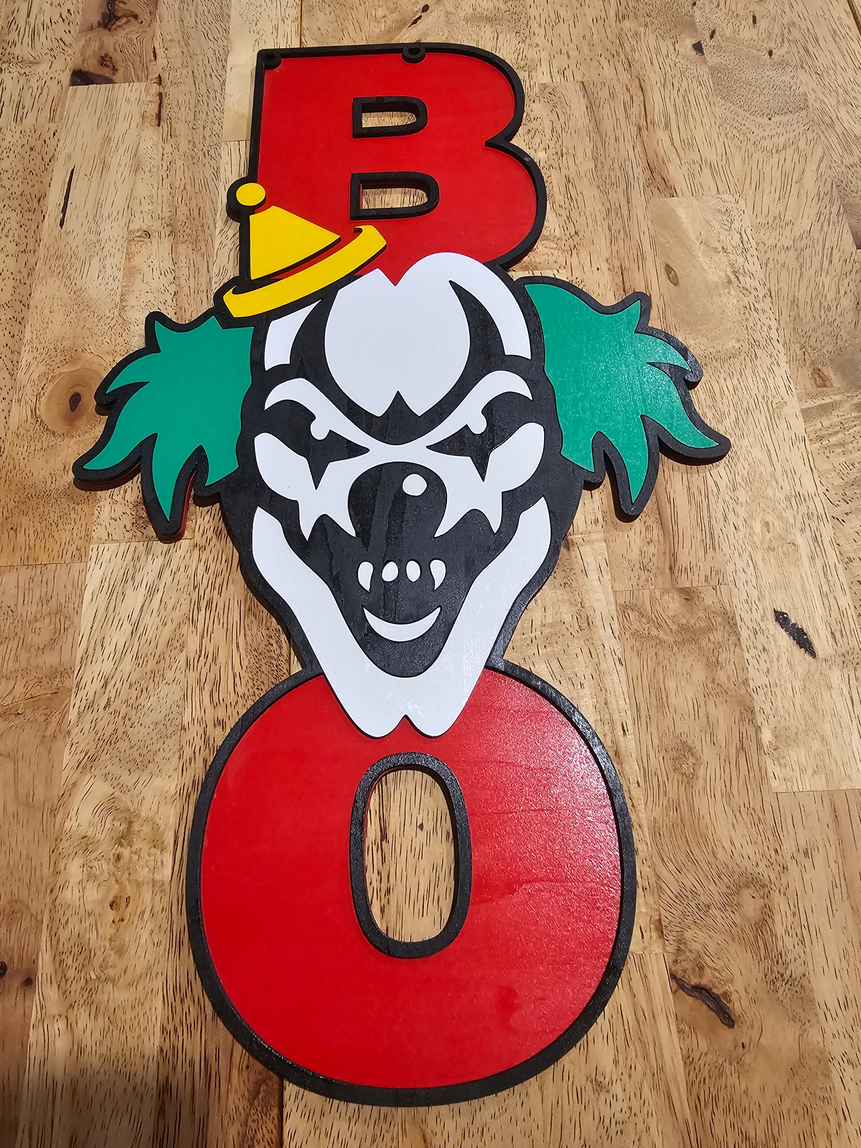 Boo Clown Door Hanger - Digital Download