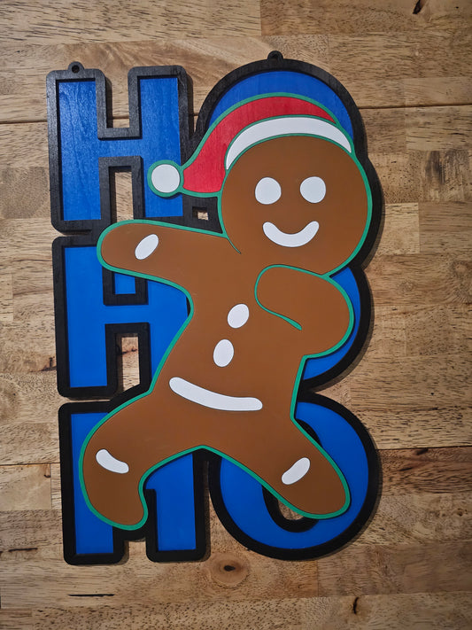 Gingerbread Christmas Door Hanger - Digital Download