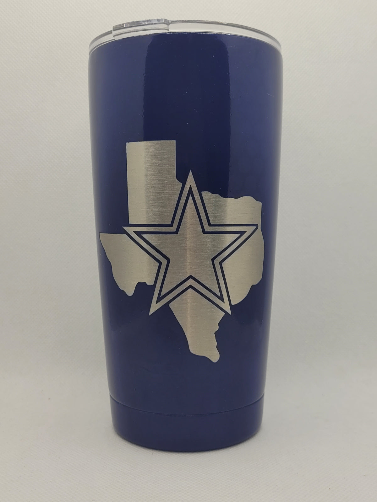 Dallas Cowboys gray to blue fade 30oz Yeti cup Lonestar Concepts