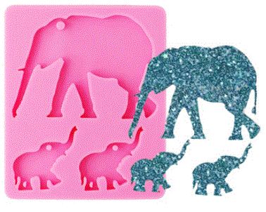 Elephant Family Mold